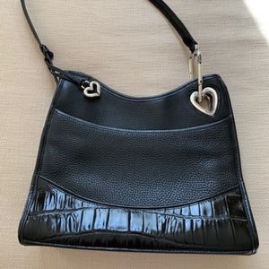 Brighton Black Leather Handbag
